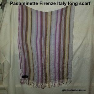 Pashminette Firenze Italy long scarf